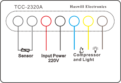 Схема подключения терморегулятора TCC 2320A