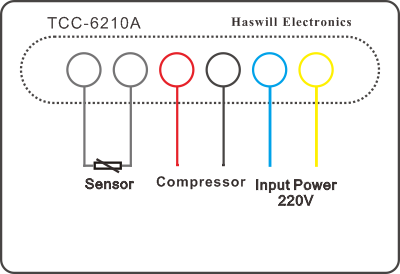 Схема подключения терморегулятора TCC 6210A