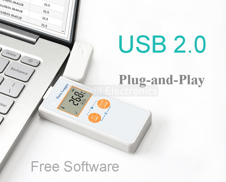 Бесплатное программное обеспечение для сбора данных с порта USB 2 0 цифрового USB-регистратора данных Haswill.