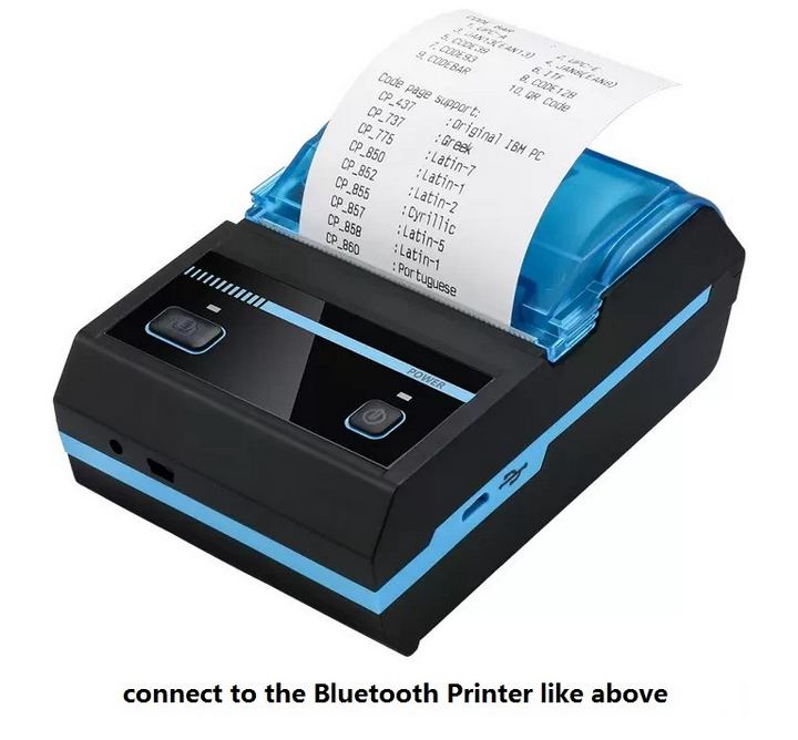 подключитесь к Bluetooth-принтеру для печати записей температуры